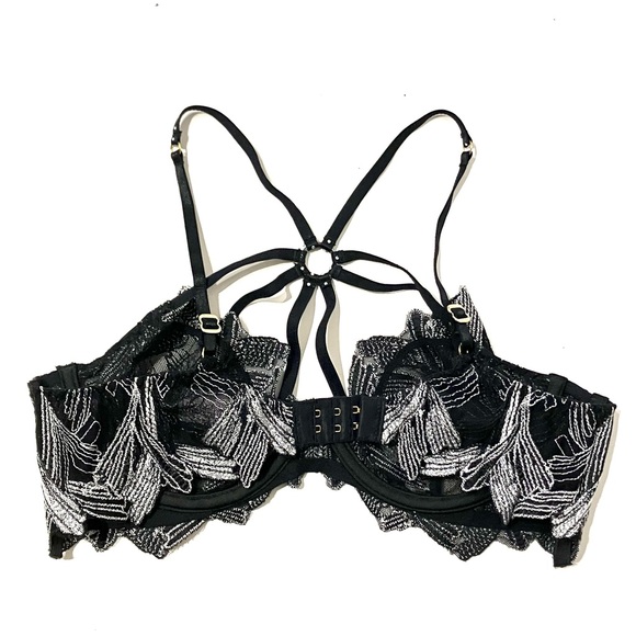 Agent Provocateur Christalina Black Lace Bra - Picture 6 of 12